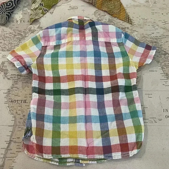 Mini Boden Checkered Short Sleeve
Button Down Size 5 - Picture 3 of 4